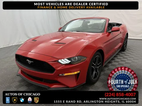 Red 2020 Ford Mustang EcoBoost Premium for sale in Arlington Heights, IL