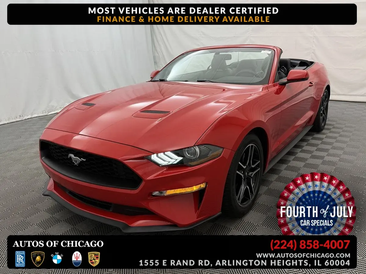 Red 2020 Ford Mustang EcoBoost Premium for sale in Arlington Heights, IL