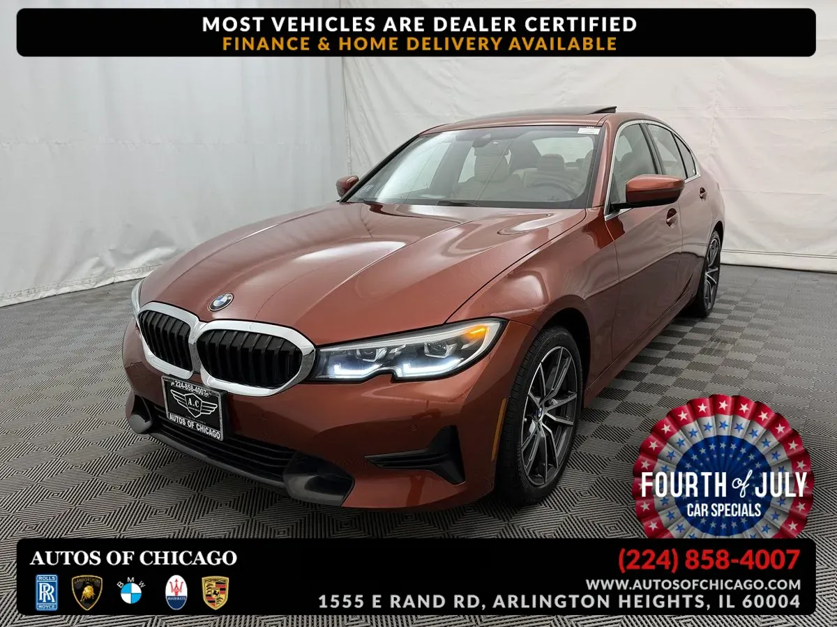 Orange 2021 BMW 3 Series 330i xDrive for sale in Arlington Heights, IL