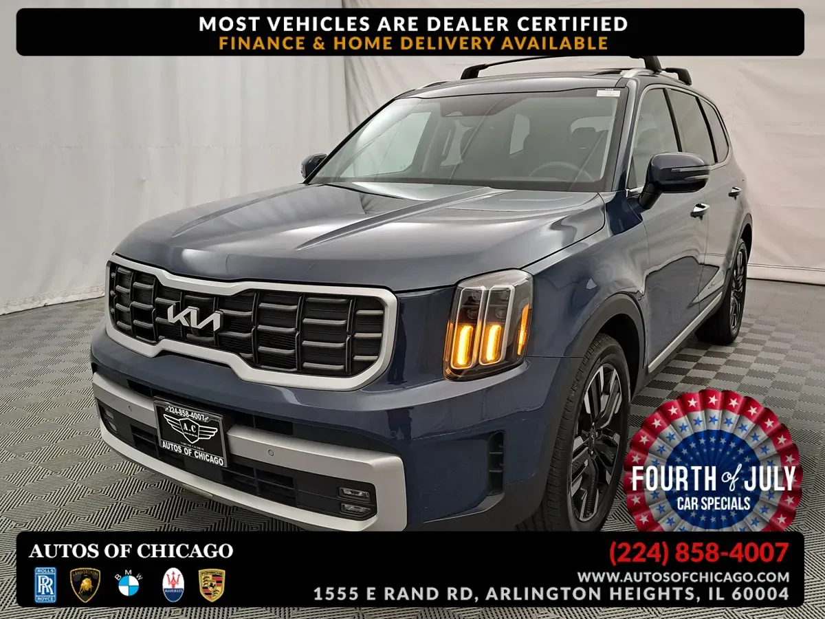 Blue 2024 Kia Telluride SX for sale in Arlington Heights, IL