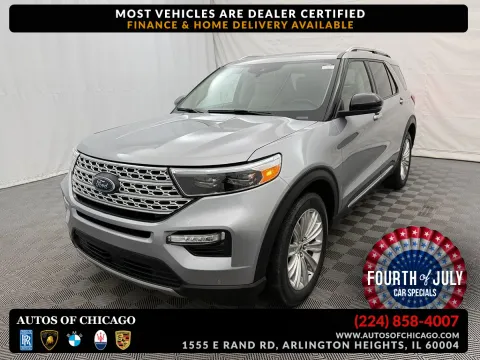 Silver 2020 Ford Explorer Limited for sale in Arlington Heights, IL