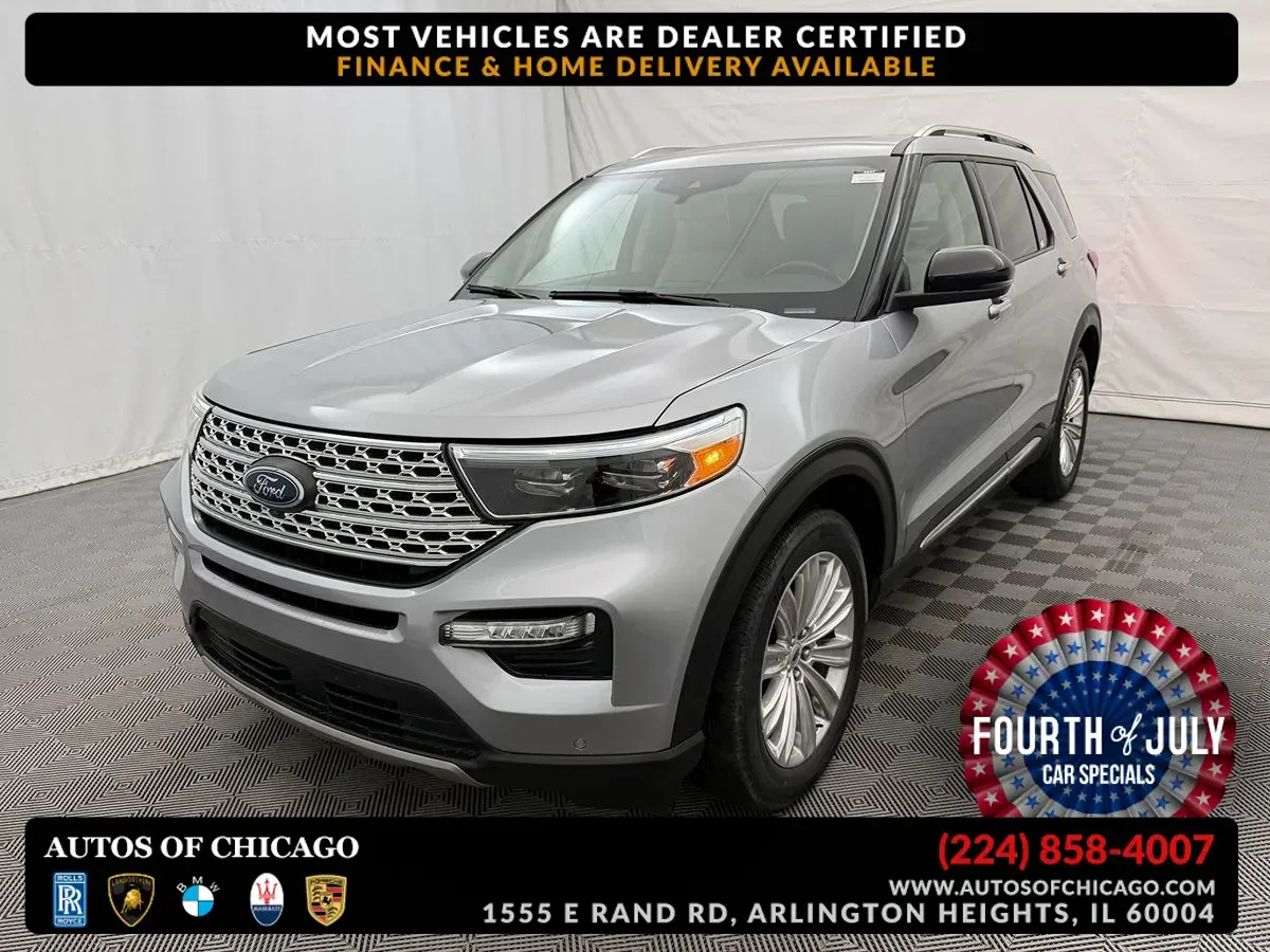Silver 2020 Ford Explorer Limited for sale in Arlington Heights, IL
