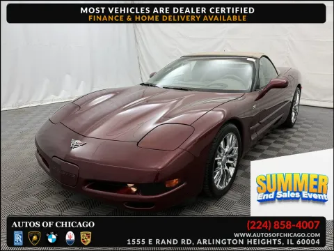 Red 2003 Chevrolet Corvette for sale in Arlington Heights, IL