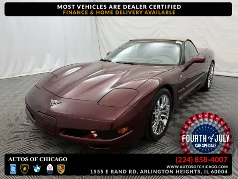 Red 2003 Chevrolet Corvette for sale in Arlington Heights, IL