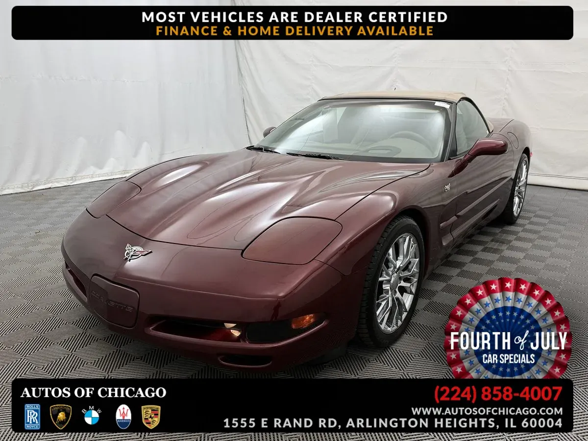 Red 2003 Chevrolet Corvette for sale in Arlington Heights, IL
