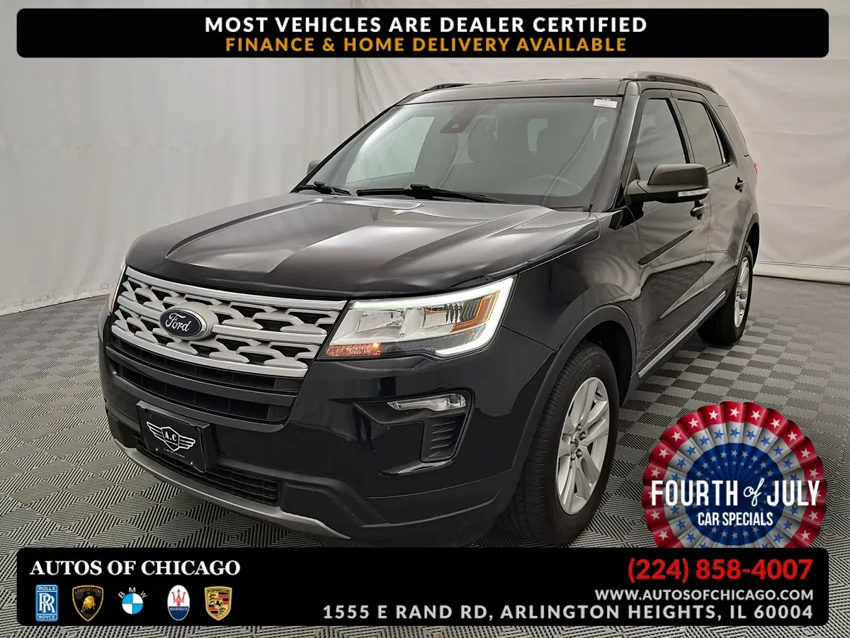Black 2019 Ford Explorer XLT for sale in Arlington Heights, IL