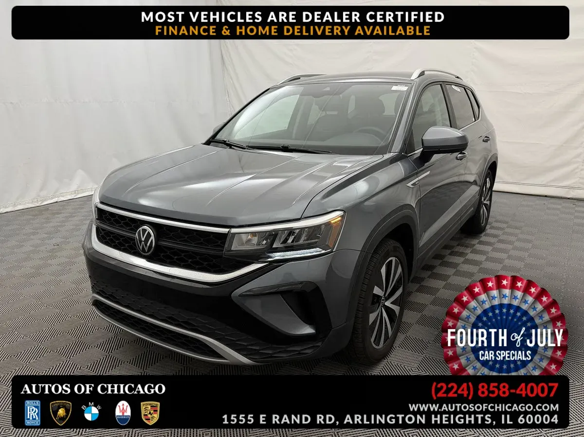 Gray 2023 Volkswagen Taos SE for sale in Arlington Heights, IL
