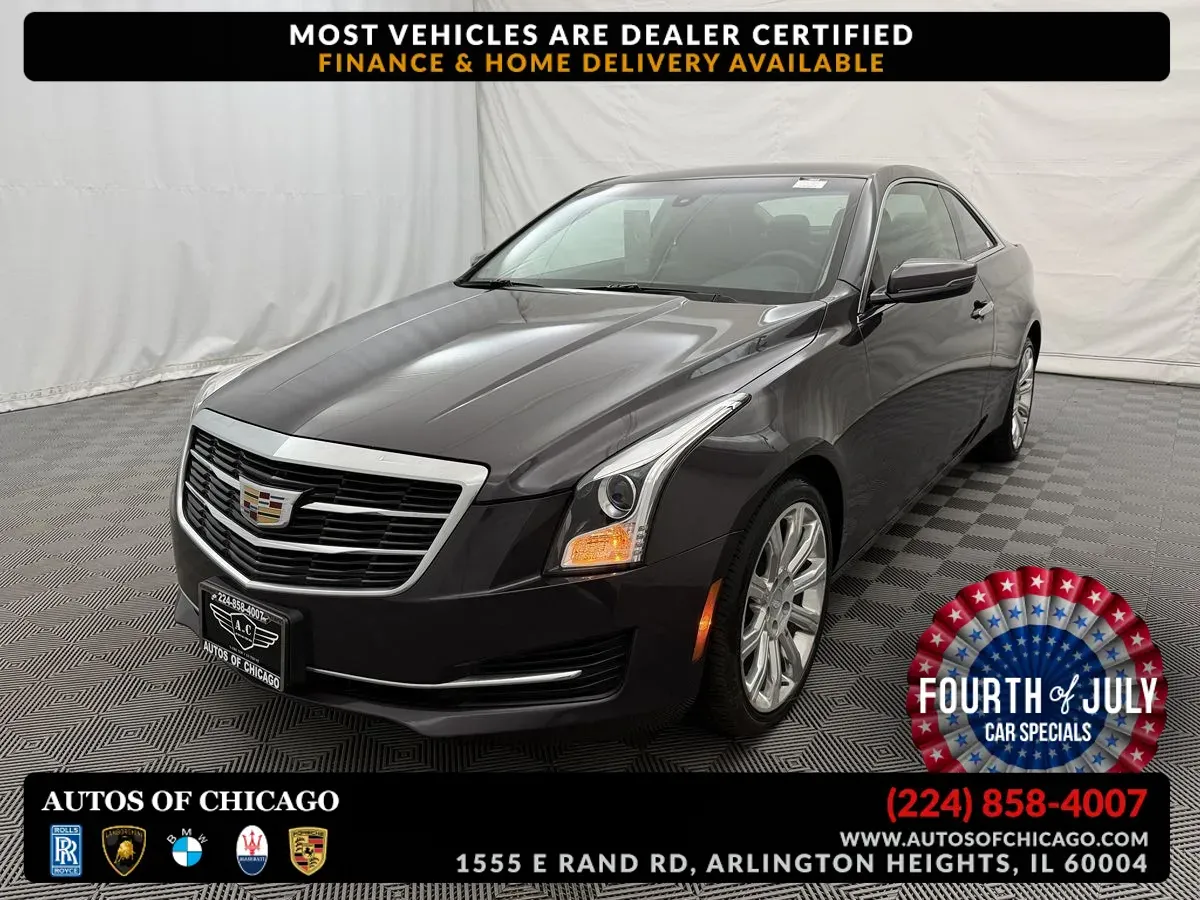 Purple 2015 Cadillac ATS Coupe Standard AWD for sale in Arlington Heights, IL