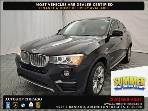 Black 2018 BMW X4 xDrive28i for sale in Arlington Heights, IL