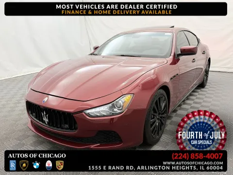 Red 2015 Maserati Ghibli S Q4 for sale in Arlington Heights, IL