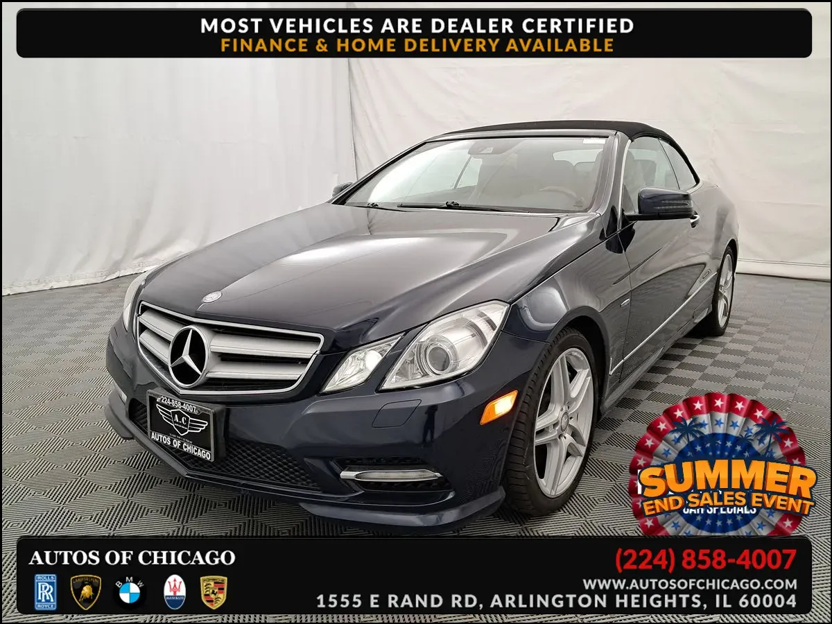 Blue 2012 Mercedes-Benz E-Class E 550 for sale in Arlington Heights, IL
