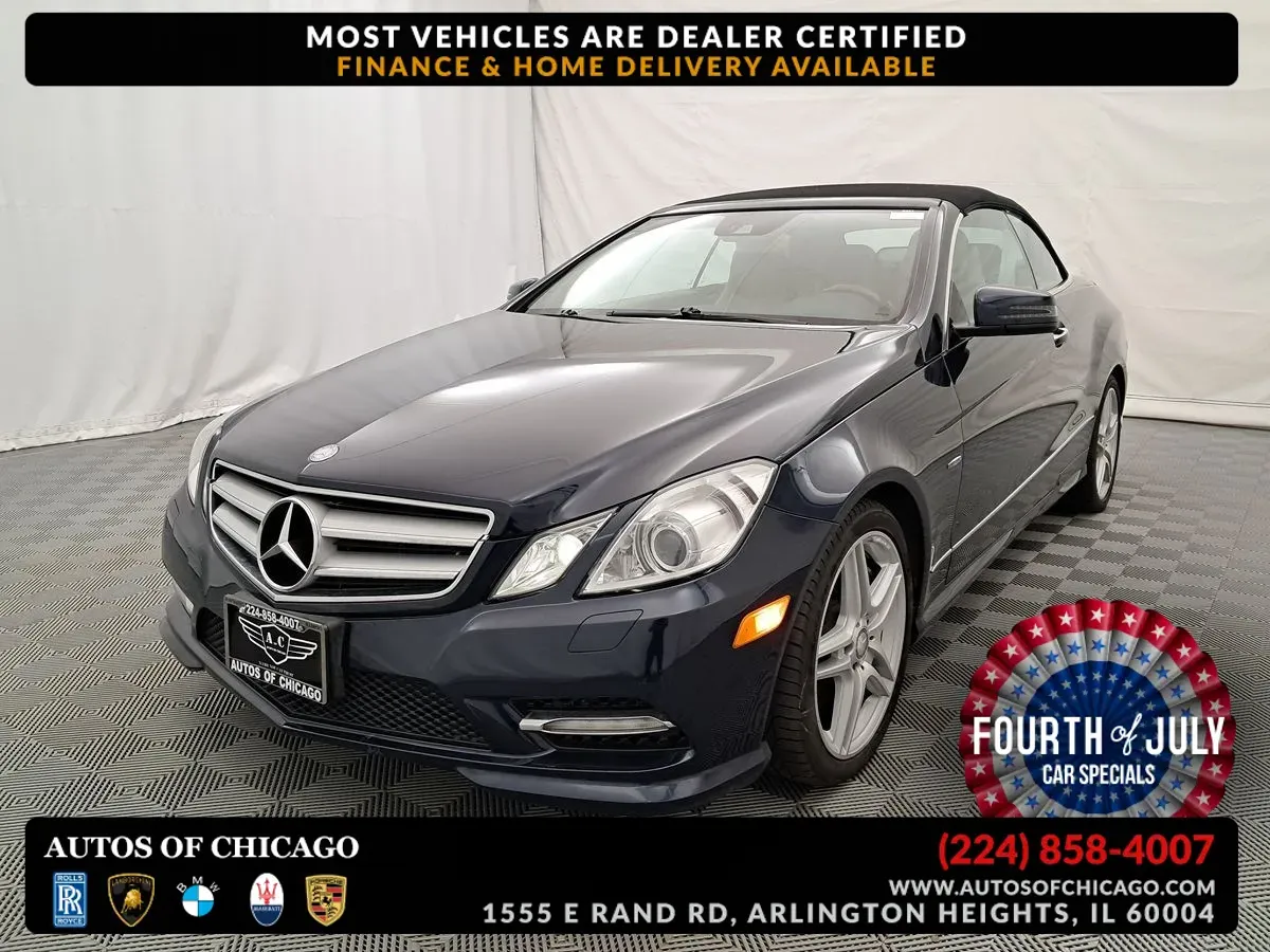 Blue 2012 Mercedes-Benz E-Class E 550 for sale in Arlington Heights, IL