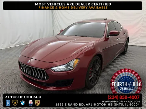 Red 2018 Maserati Ghibli S Q4 for sale in Arlington Heights, IL