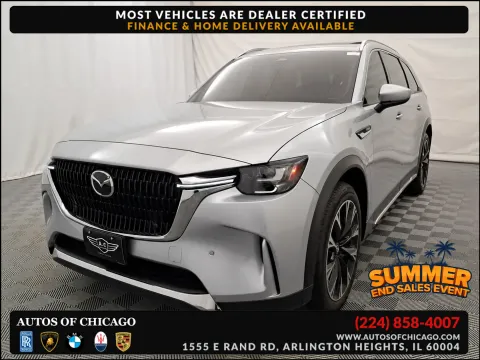 Silver 2024 Mazda CX-90 PHEV Premium for sale in Arlington Heights, IL