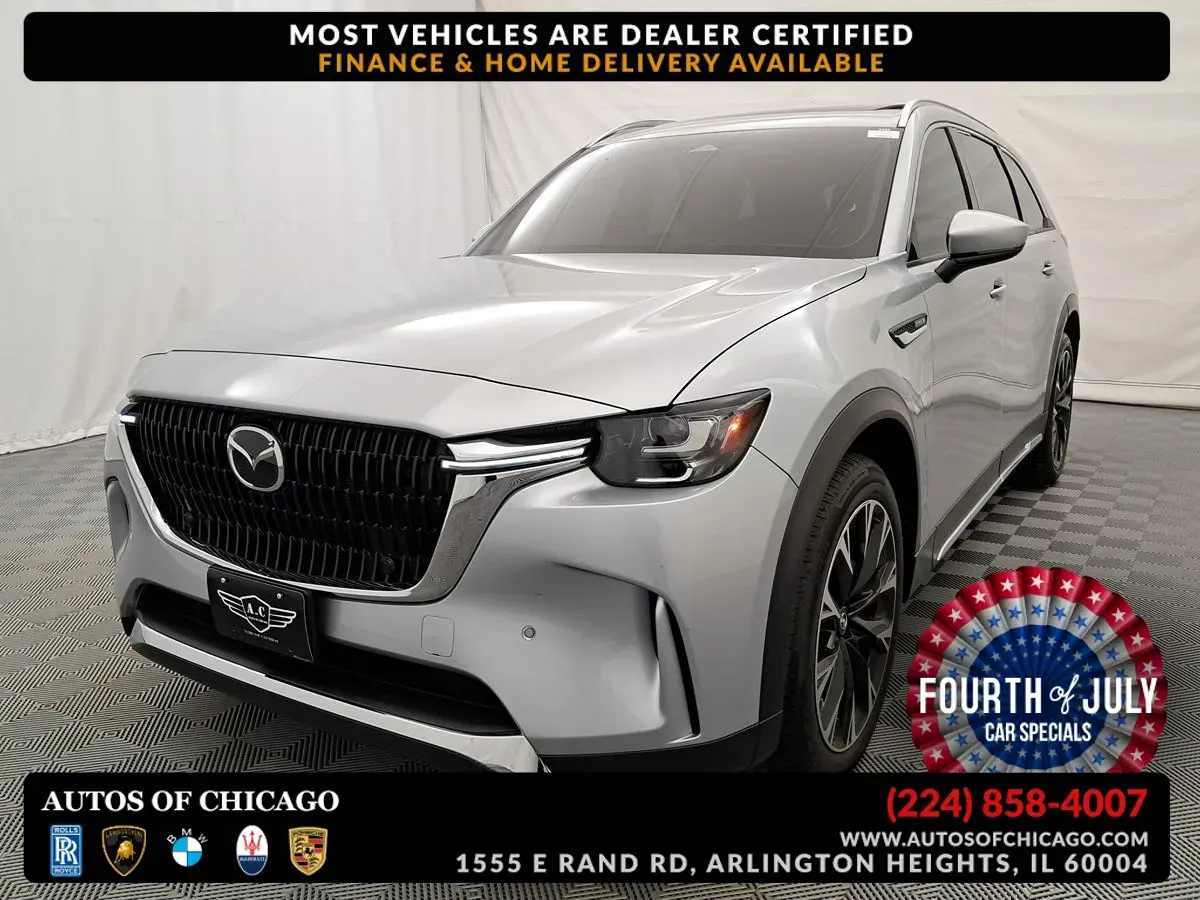 Silver 2024 Mazda CX-90 PHEV Premium for sale in Arlington Heights, IL