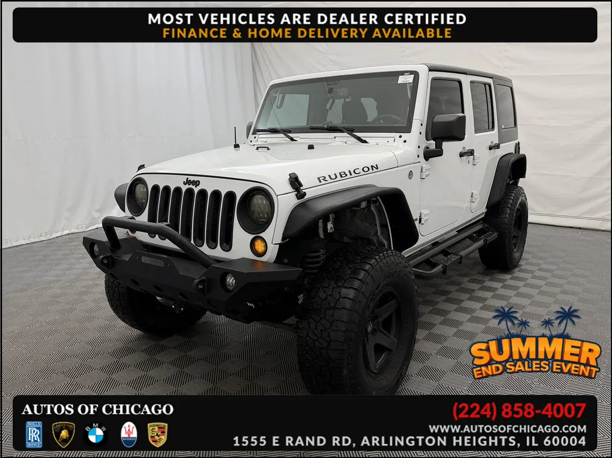 White 2015 Jeep Wrangler Unlimited Rubicon for sale in Arlington Heights, IL