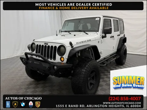 White 2015 Jeep Wrangler Unlimited Rubicon for sale in Arlington Heights, IL