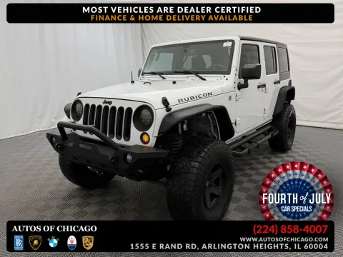 White 2015 Jeep Wrangler Unlimited Rubicon for sale in Arlington Heights, IL