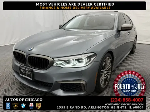 Gray 2019 BMW 5 Series M550i xDrive for sale in Arlington Heights, IL