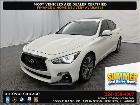 White 2021 INFINITI Q50 3.0t SENSORY for sale in Arlington Heights, IL