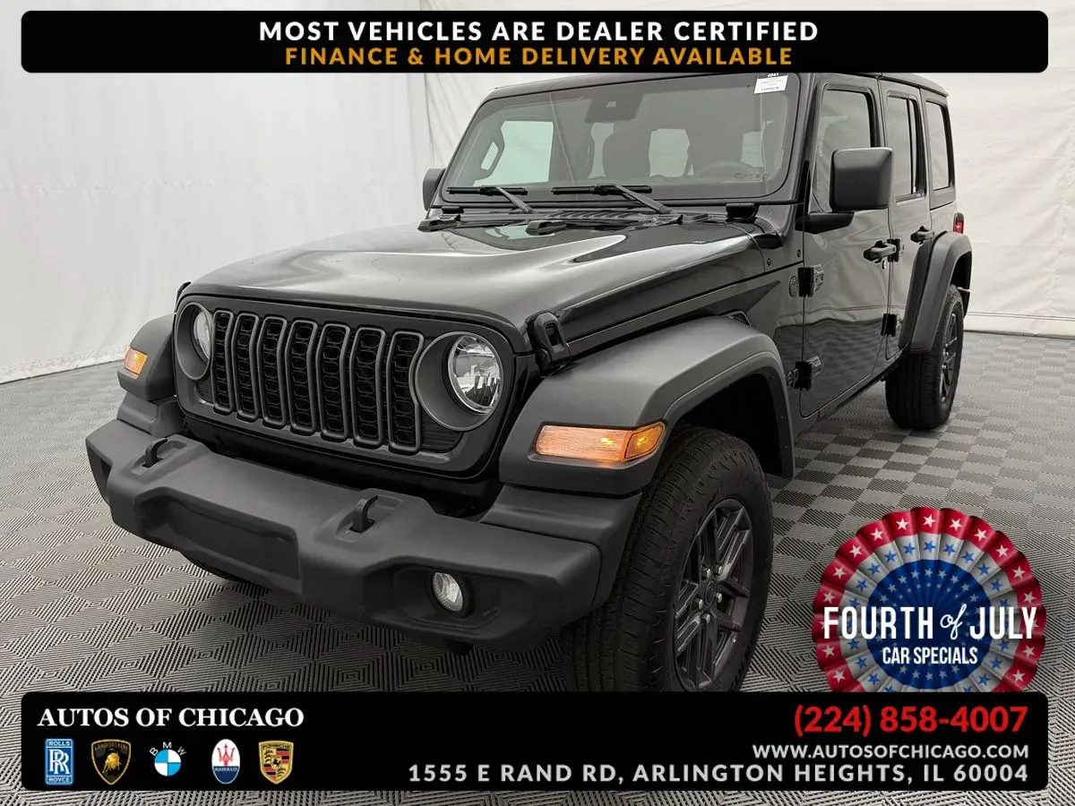 Black 2025 Jeep Wrangler Sport S for sale in Arlington Heights, IL