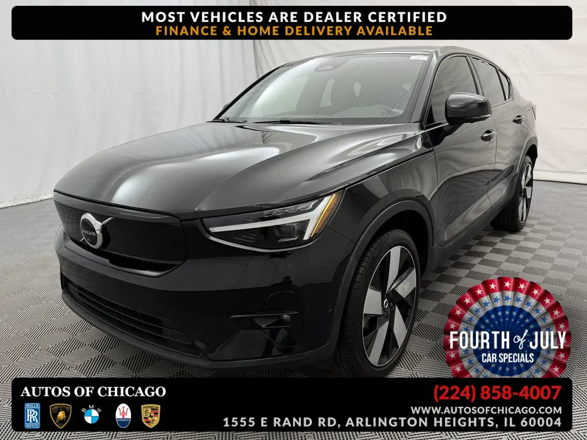 Black 2023 Volvo C40 Recharge Pure Electric Ultimate for sale in Arlington Heights, IL