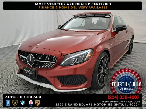 Red 2017 Mercedes-Benz C-Class AMG C 43 for sale in Arlington Heights, IL