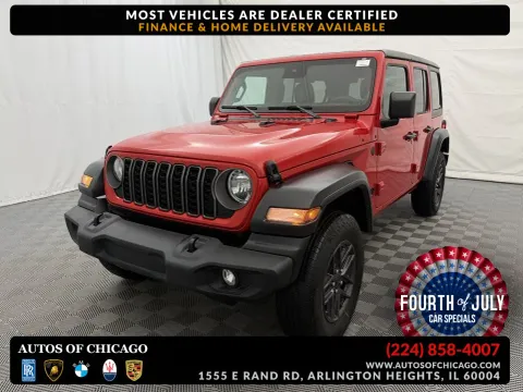 Red 2025 Jeep Wrangler Sport S for sale in Arlington Heights, IL