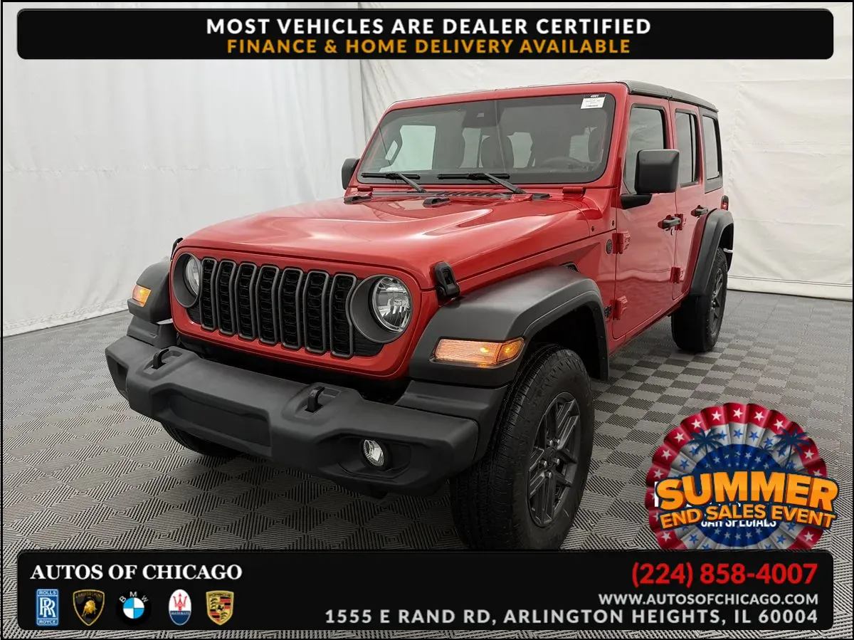 Red 2025 Jeep Wrangler Sport S for sale in Arlington Heights, IL