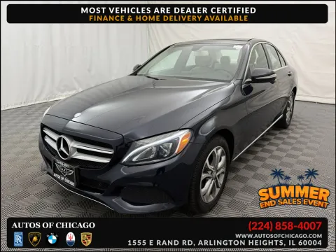 Gray 2015 Mercedes-Benz C-Class C 300 4MATIC for sale in Arlington Heights, IL