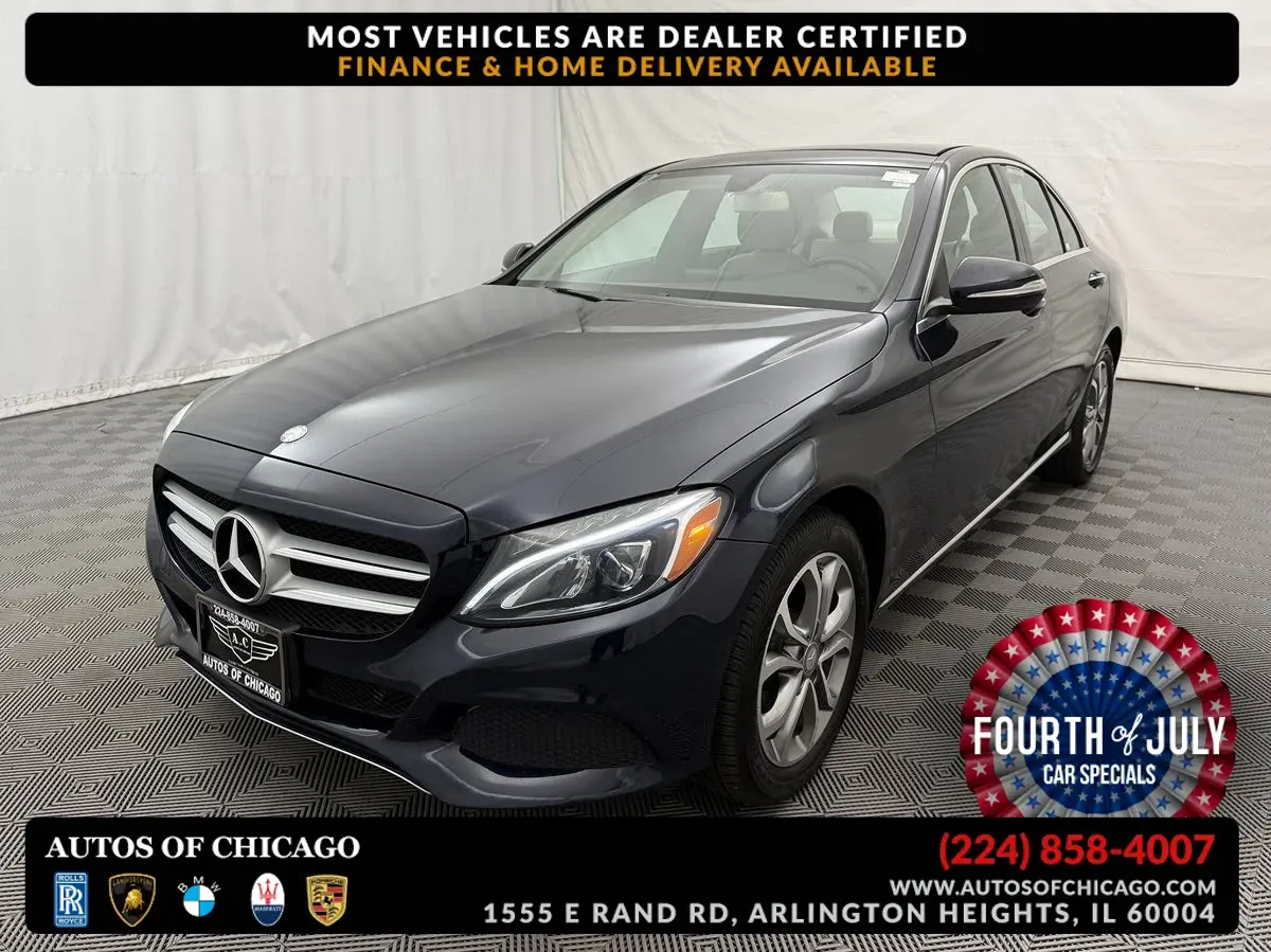 Gray 2015 Mercedes-Benz C-Class C 300 4MATIC for sale in Arlington Heights, IL