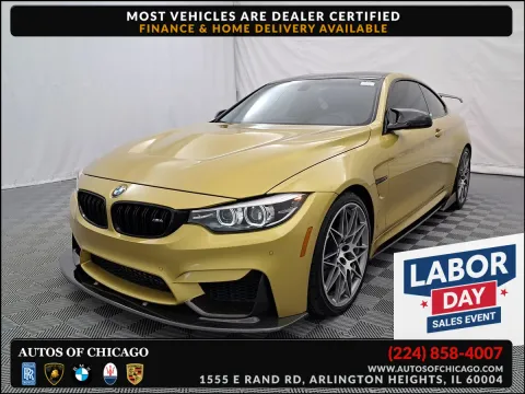 Yellow 2018 BMW M4 for sale in Arlington Heights, IL