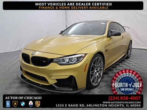 Yellow 2018 BMW M4 for sale in Arlington Heights, IL