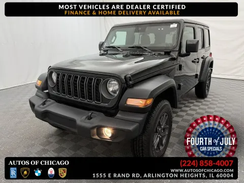Black 2025 Jeep Wrangler Sport S for sale in Arlington Heights, IL