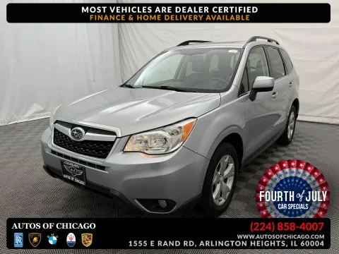 Silver 2016 Subaru Forester 2.5i Limited for sale in Arlington Heights, IL