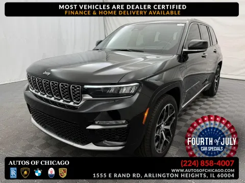 Black 2022 Jeep Grand Cherokee 4xe Summit Reserve for sale in Arlington Heights, IL