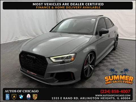 Gray 2019 Audi RS 3 2.5T quattro for sale in Arlington Heights, IL