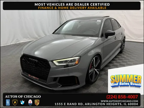 Gray 2019 Audi RS 3 2.5T quattro for sale in Arlington Heights, IL