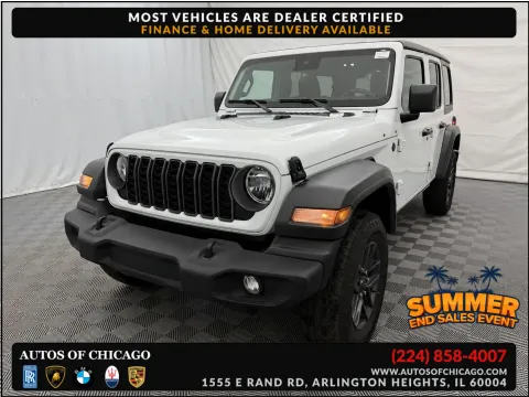 White 2025 Jeep Wrangler Sport S for sale in Arlington Heights, IL
