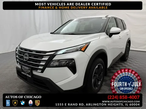 White 2024 Nissan Rogue SV for sale in Arlington Heights, IL