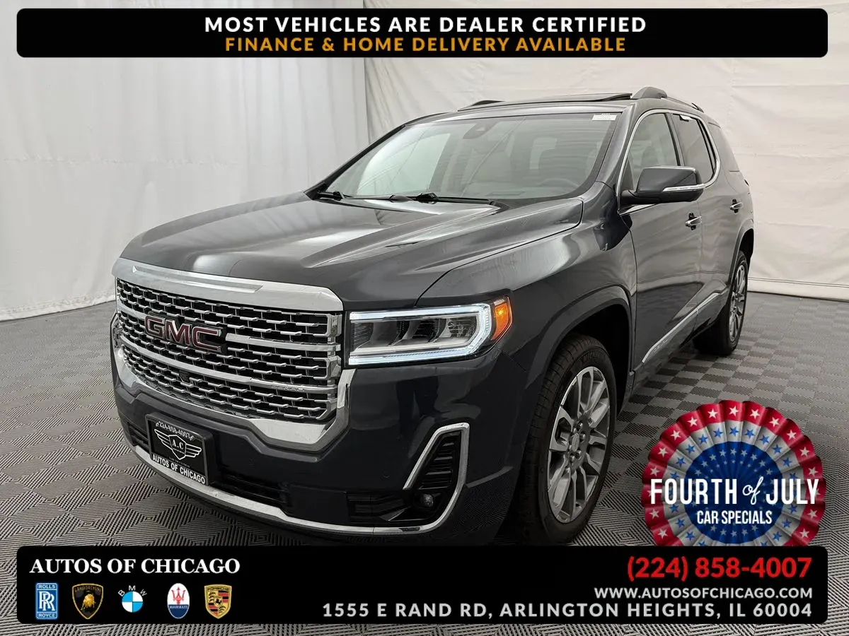 Green 2021 GMC Acadia Denali for sale in Arlington Heights, IL