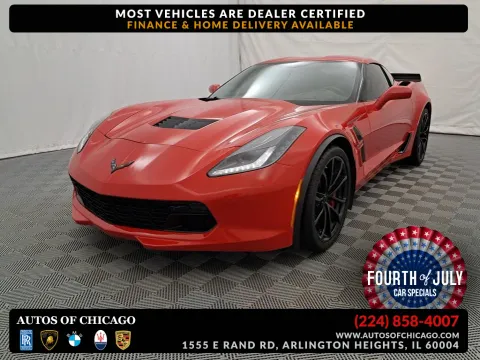 Red 2019 Chevrolet Corvette Grand Sport 3LT for sale in Arlington Heights, IL