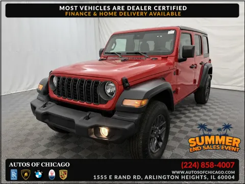 Red 2025 Jeep Wrangler Sport S for sale in Arlington Heights, IL