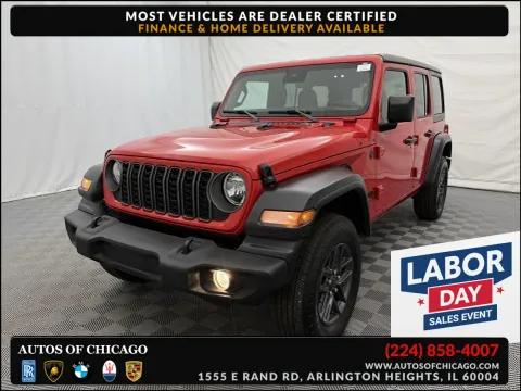 Red 2025 Jeep Wrangler Sport S for sale in Arlington Heights, IL