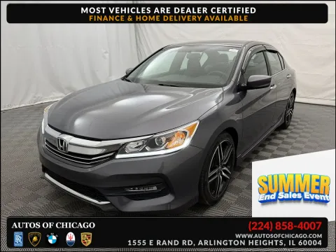 Gray 2016 Honda Accord Sedan Sport for sale in Arlington Heights, IL