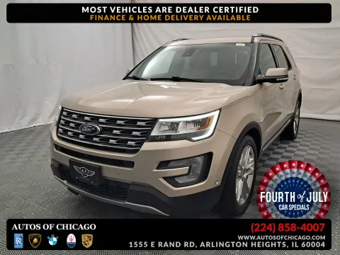 Gold 2017 Ford Explorer Limited for sale in Arlington Heights, IL
