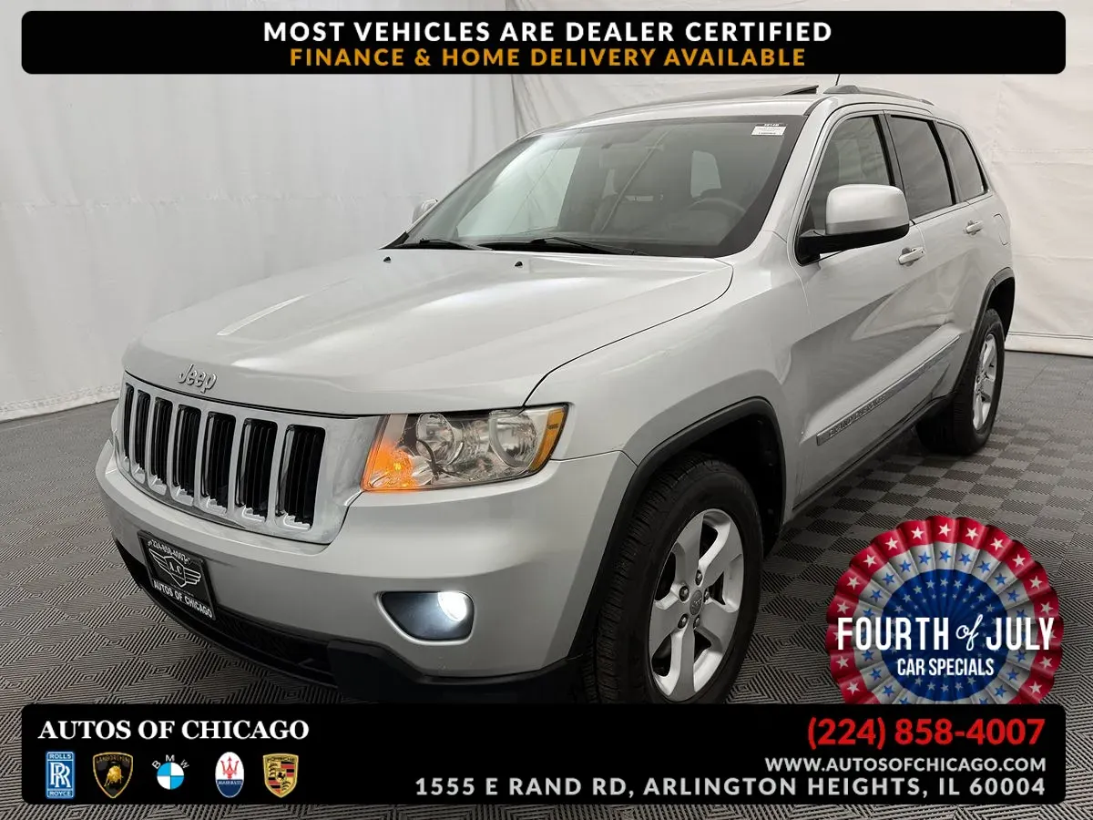 Silver 2012 Jeep Grand Cherokee Laredo for sale in Arlington Heights, IL