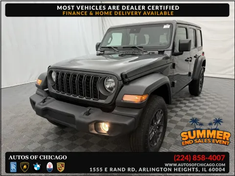 Gray 2025 Jeep Wrangler Sport S for sale in Arlington Heights, IL