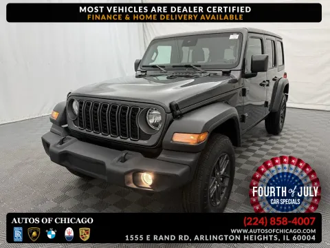 Gray 2025 Jeep Wrangler Sport S for sale in Arlington Heights, IL