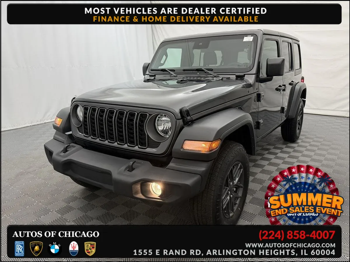 Gray 2025 Jeep Wrangler Sport S for sale in Arlington Heights, IL